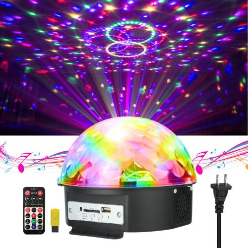  Disco Lights, JELEGANT Dj Light LED Stage Light Party Lights Disco Ball Strobe Light Crystal Magic Ball Lights Sound Activated Strobe Light for Wedding Party KTV Club Pub Show Nigh