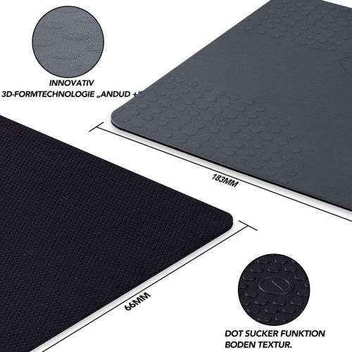  [아마존베스트]JELS 10 mm TPE extra thick yoga mat, non-slip, non-toxic, high resilience sports mat with carrying strap, 3D tactile non-slip particles, for fitness and fitness mat dimensions 183