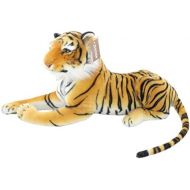 JESONN Realistic Soft Stuffed Animals Plush Toy Tiger Beige for Kids Gifts,18.9 or 48CM,1PC