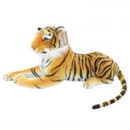 JESONN Realistic Small Stuffed Toy Animals Tiger Calf Plush for Kids Birthdays,12 or 30CM,Brown,1PC