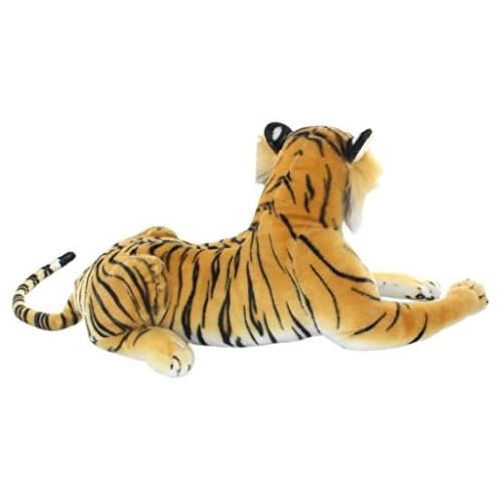  JESONN Realistic Soft Stuffed Animals Plush Toy Tiger Beige for Kids Gifts,18.9 or 48CM,1PC