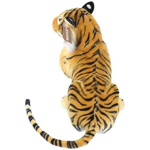  JESONN Realistic Soft Stuffed Animals Plush Toy Tiger Beige for Kids Gifts,18.9 or 48CM,1PC