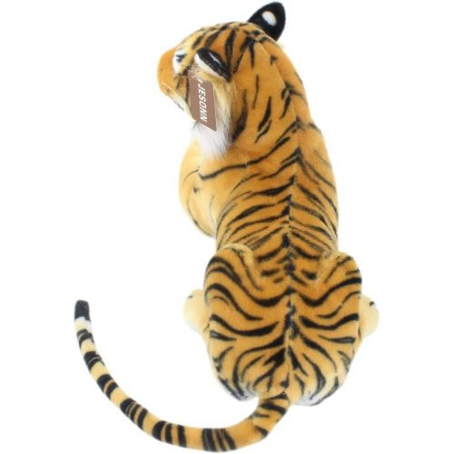  JESONN Realistic Soft Stuffed Animals Plush Toy Tiger Beige for Kids Gifts,18.9 or 48CM,1PC