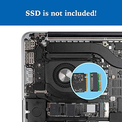  [아마존베스트]JESOT M.2 NVME SSD Convert Adapter, 12+16pin M.2 NGFF M-Key SSD Convert Card for MacBook Air Pro Retina Mid 2013 2014 2015 2016 2017, NVME AHCI SSD Upgraded Kit for A1465 A1466 A1398 A15