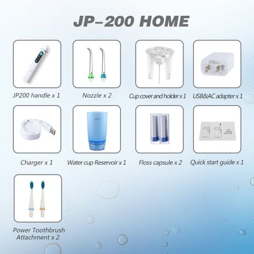  JETPIK Jetpik - JP200 Home - Rechargeable Electric Water Flosser with Toothbrush Attachment for Braces with...