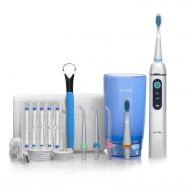 JETPIK Electric Water Flosser Set with Travel Case, Charger, Tongue Cleaner, Toothbrush, and Flosser Tips,...