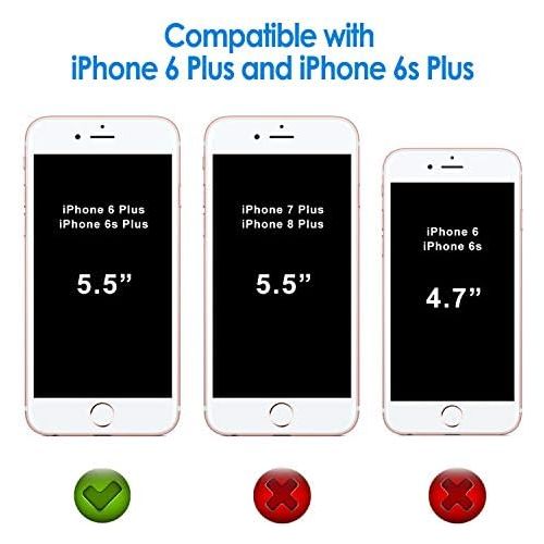  [아마존베스트]JETech Case for Apple iPhone 6 Plus and iPhone 6s Plus 5.5-Inch, Shock-Absorption Bumper Cover, Anti-Scratch Clear Back, HD Clear