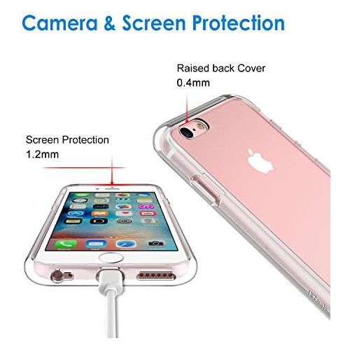  [아마존베스트]JETech Case for Apple iPhone 6 Plus and iPhone 6s Plus 5.5-Inch, Shock-Absorption Bumper Cover, Anti-Scratch Clear Back, HD Clear