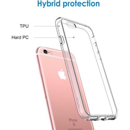  [아마존베스트]JETech Case for Apple iPhone 6 Plus and iPhone 6s Plus 5.5-Inch, Shock-Absorption Bumper Cover, Anti-Scratch Clear Back, HD Clear