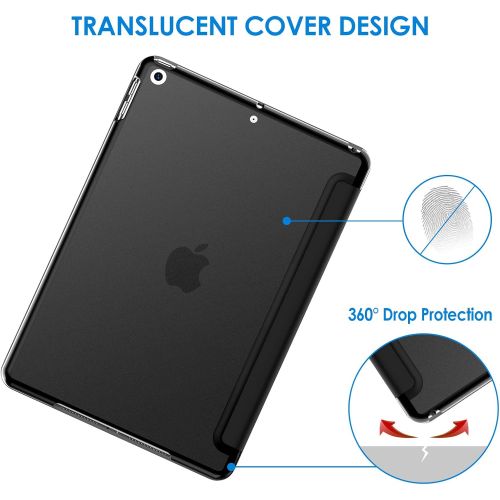  [아마존베스트]JETech Case for iPad 8 / 7 (10.2-Inch, 2020 / 2019 Model, 8th / 7th Generation), Auto Wake/Sleep Cover, Black