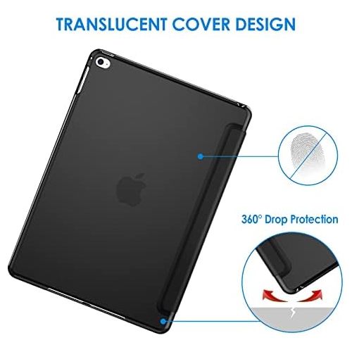  [아마존베스트]JETech Case for iPad Air 2 (Not for iPad Air 1st Edition), Smart Cover Auto Wake/Sleep, Black