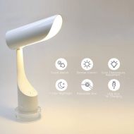 JFIOSD Touch Dimmable Bedside Table Lamps, Rechargeable Led Mood Night Light,Foldable Portable Color Changing Decoration RGB Base Desk Lamp,USB Port