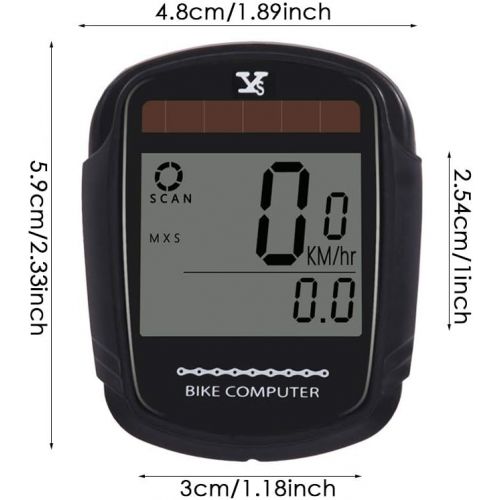 JGRZF Bike Computer Bicycle Wireless Speedometer and Odometer Waterproof Backlight with Digital LCD Display for Outdoor Cycling and Fitness Multi Function (Wireless Computer)