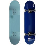JH Four-Wheel Skateboard 31 Inches (80cm) 6-12 Years Old and Above Young People/Adult Professional Action Type (Clear Blue) Double Tilt Skateboard