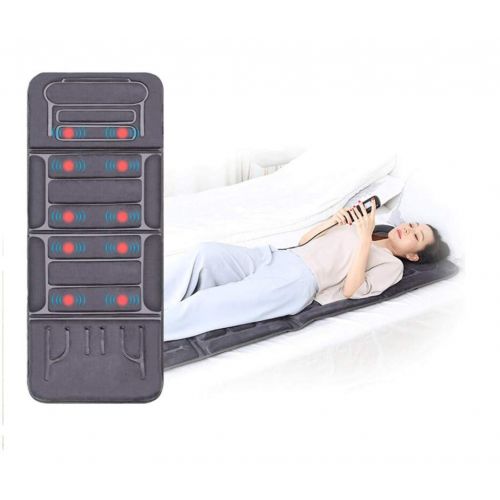  JHKJ Shiatsu Back & Neck Seat Cushion Massager Chair - Vibration Body Full Body Heating Massage Mat, for Home & Office,Gray