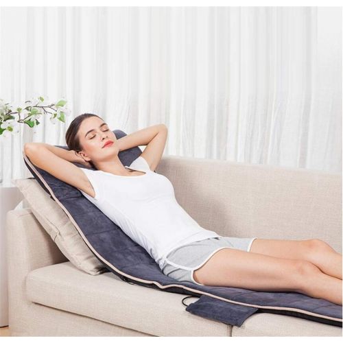  JHKJ Shiatsu Back & Neck Seat Cushion Massager Chair - Vibration Body Full Body Heating Massage Mat, for Home & Office,Gray