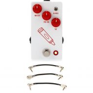 JHS Crayon Preamp/Distortion/Fuzz Pedal with Patch Cables