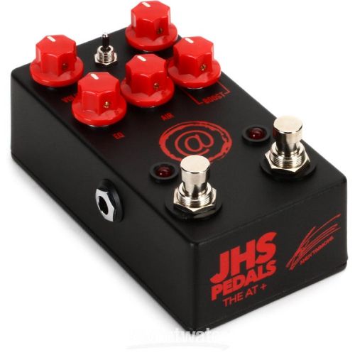  JHS AT (Andy Timmons) Drive V2 Pedal - Black with Red Logo - Sweetwater Exclusive