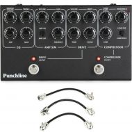 JHS Punchline Bass Station Pedal with Patch Cables - Sweetwater Exclusive