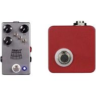 JHS The Kilt V2 Overdrive and Fuzz Guitar Effects Pedal & Red Remote Footswitch