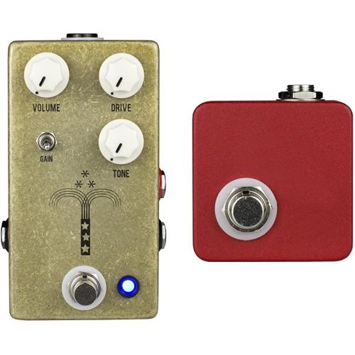  JHS Pedals JHS Morning Glory V4 Overdrive Guitar Effects Pedal & JHS Red Remote Footswitch