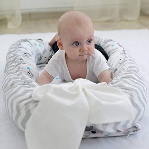  [아마존베스트]JHion Baby Lounger, Portable Super Soft and Breathable Newborn Infant Bassinet, Newborn Cocoon Snuggle Bed