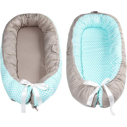  [아마존베스트]JHion Baby Lounger, Portable Super Soft and Breathable Newborn Infant Bassinet, Newborn Cocoon Snuggle Bed