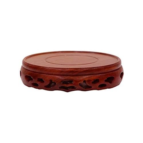  JIAHE115 Individual aromatherapy stove Creative Mahogany Base Solid Wood Round Hollow Decoration Crafts Incense Burner Home Indoor Purification Air Ornaments (size: 10102.5 Cm) Furniture de