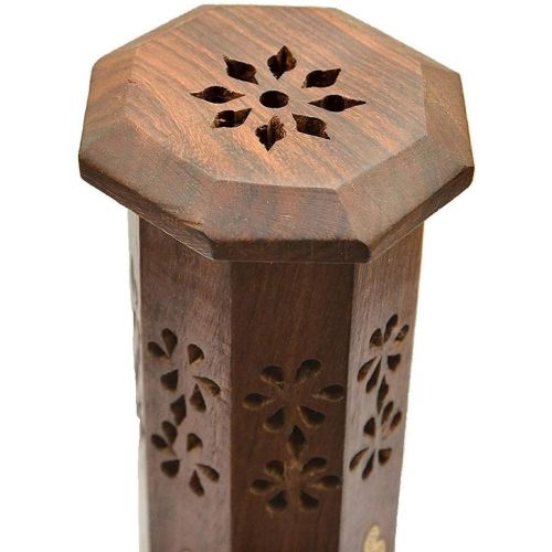  JIAHE115 Individual aromatherapy stove Incense Burner Zen Wood Carving Craftssheesham Wood Creative Personality Indoor Air Purification Ornament Ornaments (size: 31 Cm Bottom 7.5 X 7.5 Cm)