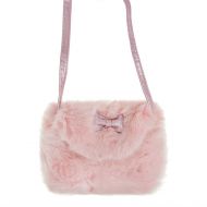 JIAHG Kids Cute Sheep Shoulder Bag Girls Plush Cross Body Messenger Backpack Small Wallet Coin Purse (pink a)