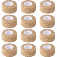 1 Inch Wide Skin Colour Elastic Self- Adhesive Bandage Finger Tape,Wrap Bandages, for Wrist and Ankle Sprains & Swelling