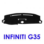 JIAKANUO Auto Car Dashboard Carpet Dash Board Cover Mat Fit Infiniti G35 2003-2006 (Black MR-058)