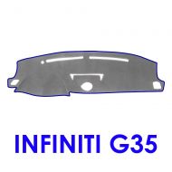 JIAKANUO Auto Car Dashboard Carpet Dash Board Cover Mat Fit Infiniti G35 2003-2006 (Gry-BLU MR-058)