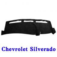 JIAKANUO Auto Car Dashboard Carpet Dash Board Cover Mat Fit for Chevy Chevrolet Silverado 1999-2006 (Silverado 99-06, Black)
