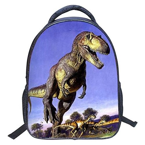  JIAN YA NA Baby Toddler Kids 3D Animals Cool Dinosaur Print Canvas Backpack Schoolbag Shoulder Bag for Kindergarten