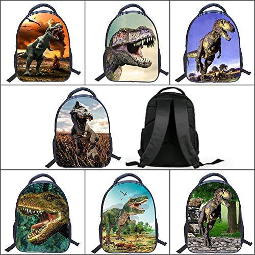  JIAN YA NA Baby Toddler Kids 3D Animals Cool Dinosaur Print Canvas Backpack Schoolbag Shoulder Bag for Kindergarten