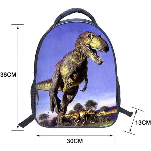  JIAN YA NA Baby Toddler Kids 3D Animals Cool Dinosaur Print Canvas Backpack Schoolbag Shoulder Bag for Kindergarten