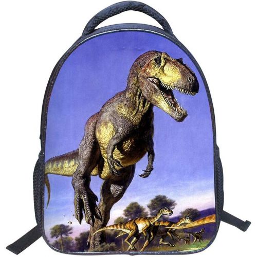  JIAN YA NA Baby Toddler Kids 3D Animals Cool Dinosaur Print Canvas Backpack Schoolbag Shoulder Bag for Kindergarten