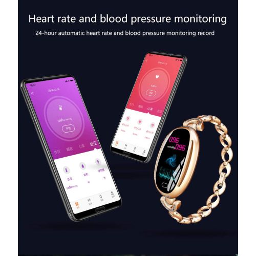  JIANGJIE Women Smart Bracelet with Heart Rate Blood Pressure Monitor Smart Band Fitness Tracker Smart Watch Clock