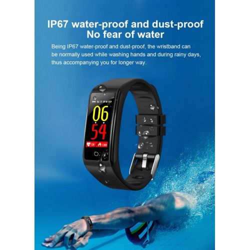  JIANGJIE Smart Bracelet Fitness Band Sport Activity Tracker Heart Rate Monitor Wristband Step Counter Smartband IP67 Waterproof