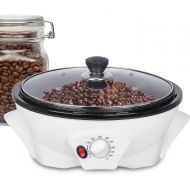 JIAWANSHUN Electric Coffee Roaster Machine 500g Coffee Bean Roaster 0-240℃ Non-Stick Home Peanut Beans Roaster 1200W 110V