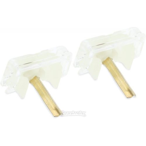  JICO N-44G Aurora Improved Nude Stylus Shure Replacement Stylus - 2-pack