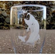 JIClassonglass Hand engraved pint glass / fishing gift ideas / personalised pint glass