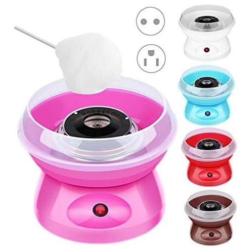  [아마존베스트]JIE Mini Home DIY Childrens Candy Floss Machine Electric Candy Floss Machine White EU