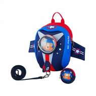 JIEPAI JiePai Toddler Kids Backpack with Safety Harness Leash,Waterproof 3D Cartoon Cute Travel/Nursery/Kindergarten/Preschool Backpack for Kids boys girls,Age 1-6 (Airplane-Pink)