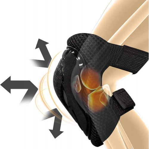  JIFAR Youth Kids/Teenagers Knee Pads Elbow Pads Wrist Guard with Comfortable Gel Cushion,Strong Double Straps and Adjustable Easy-Fix Clips for Bike Skateboarding Roller Skating Cy