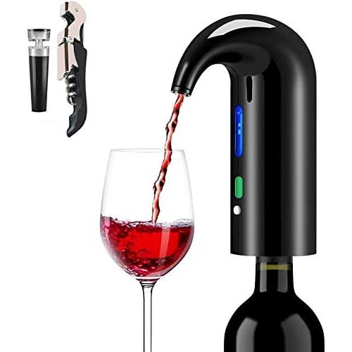  [아마존베스트]JIFAR Electric Wine Aerator Pourer, Stopper Multi-Smart Automatic Wine Dispenser - Premium Aerating Pourer and Decanter Spout - wine preserver