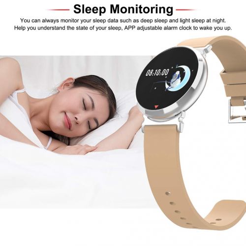  JIHUIA Waterproof IP68 Fitness Tracker,HD Screen Smart Watch Take a Photo Heart Rate Monitor Bracelet,Sleep Monitor Step Counter Compatible with Android iOS Women Men Kids