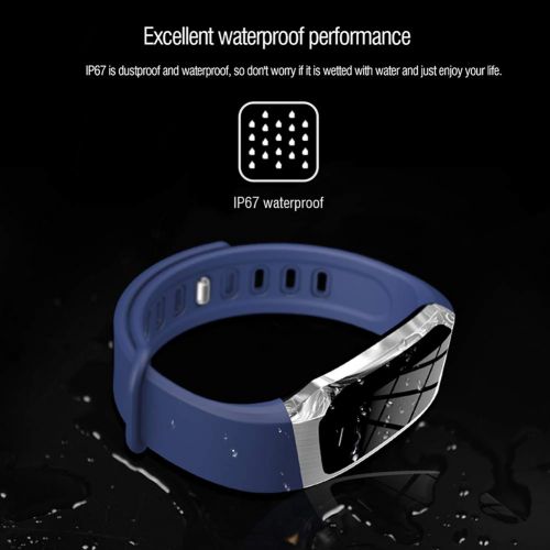  JIHUIA Activity Heart Rate Bracelet Sleep Monitor Fitness Tracker,Smart Watch Bluetooth Call Remind Calorie Counter for Android or iOS Smartphones Women Men