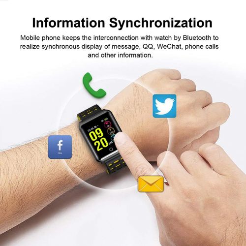  JIHUIA Fitness Tracker Activity Smart Watch Heart Rate Sleep Monitor Calorie Counter,IP68 Waterproof Sports Men Women Compatible for Android iPhone